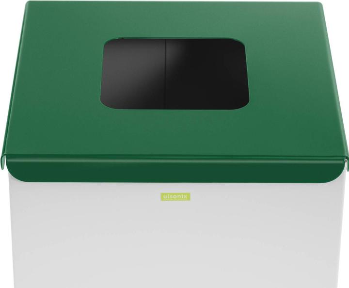Produktbild Ulsonix Mülleimer Abfalleimer Küche Mülltrenner Deckel Bio Label 60 Liter Recycling (60 l)