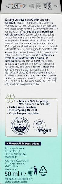 Immagine prodotto dm Balea Med Ultra Sensitive Trattamento viso anti-imperfezioni con Cica (50 ml, Crema 24h)