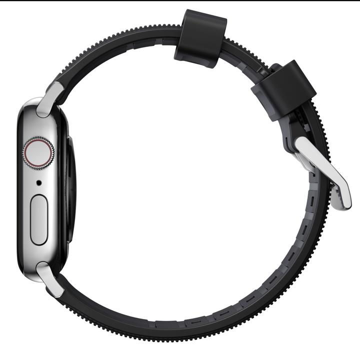 Produktbild Nomad Strap Rugged V2 Connector Silver 42/44mm (44 mm, Kunststoff)