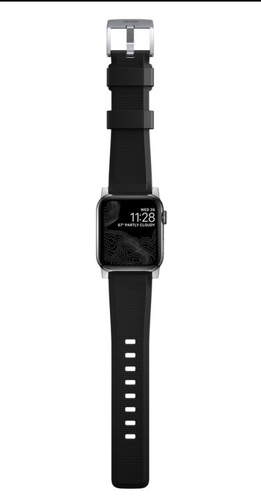 Produktbild Nomad Strap Rugged V2 Connector Silver 42/44mm (44 mm, Kunststoff)