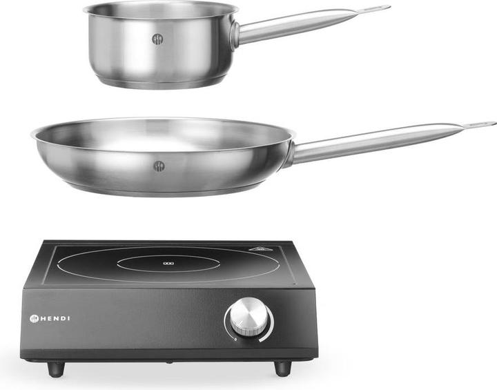 Image du produit Hendi Set : Réchaud à induction 3500W + casserole à manche