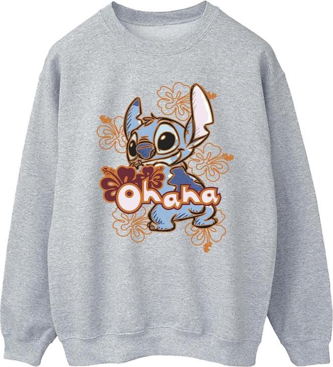 Produktbild Disney Lilo And Stitch Ohana Orange Hibiscus Sweatshirt (XXL)