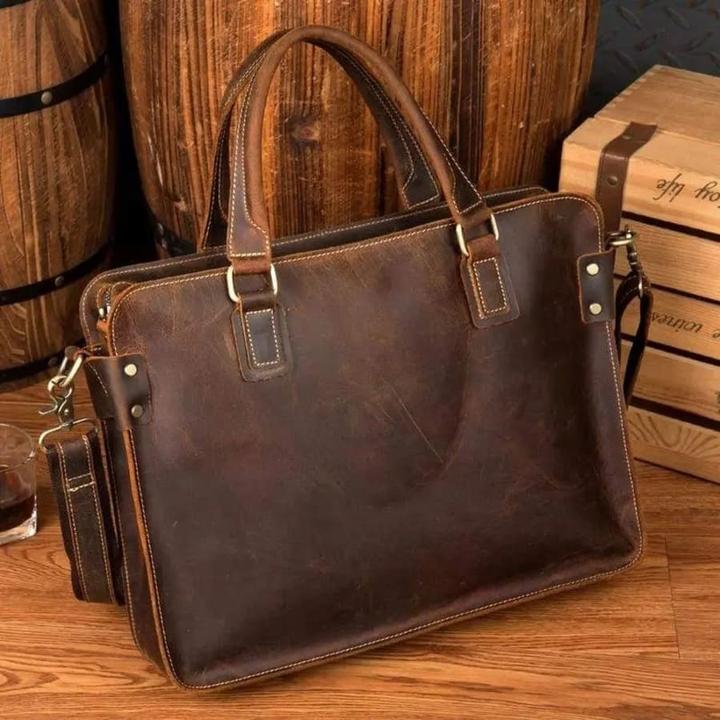 Immagine prodotto Only-Bags.Store Cartella in pelle, borsa messenger in pelle, borsa per laptop