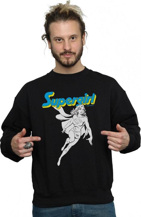 Produktbild Supergirl Mono Action Pose Sweatshirt (XL)
