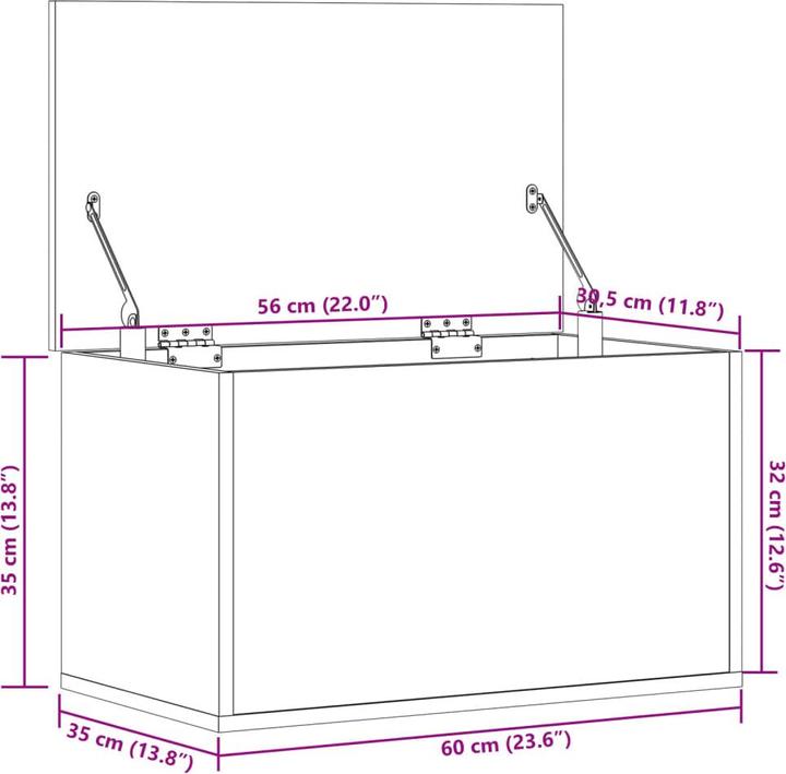 Actual product image VidaXL Yingquan District (60 x 35 x 35 cm)