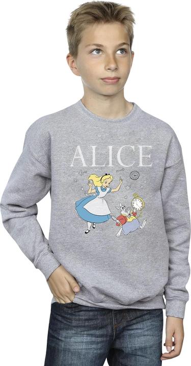 Image du produit Disney Sweatshirt garçon Alice In Wonderland Follow The Rabbit (128)