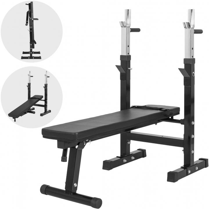 Gorilla Sports Banc de musculation avec étagère