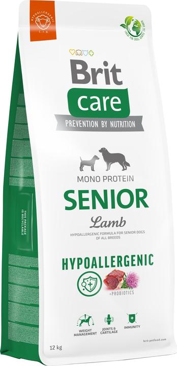Actual product image Brit Care Hypoallergenic Senior Lamb&Rice - Dry Dog Food - 12 kg (Senior, 1 pcs., 12000 g)