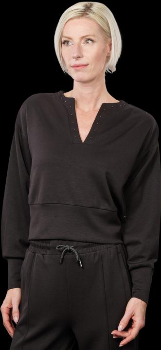 Actual product image Scotch & Soda V-Neck Beaded Sweatshirt Evening Black (XL)