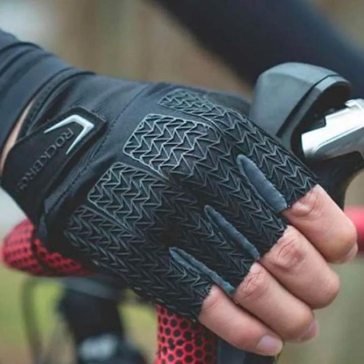 Image du produit Rockbros S169BGR XL gants de cyclisme avec inserts en gel - gris (XL)