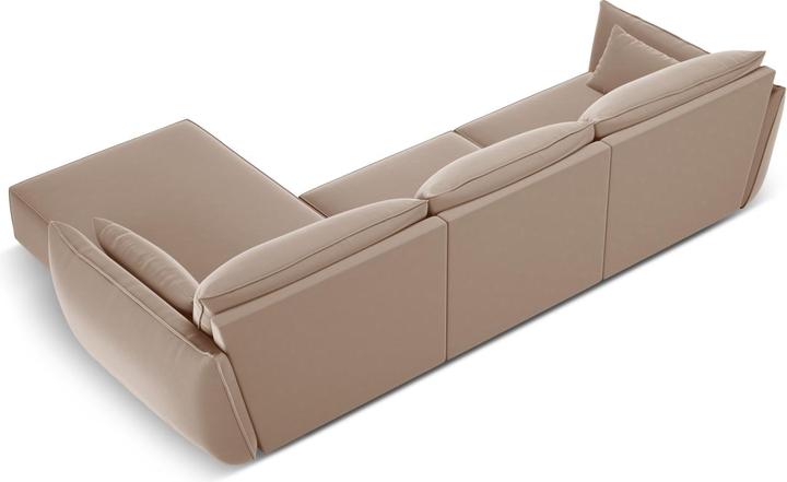 Image du produit Micadoni Canapé D'Angle Droit Velours, "Kaelle", 4 Places, 308x171x85Fabriqué en Europe (Canapé d'angle)