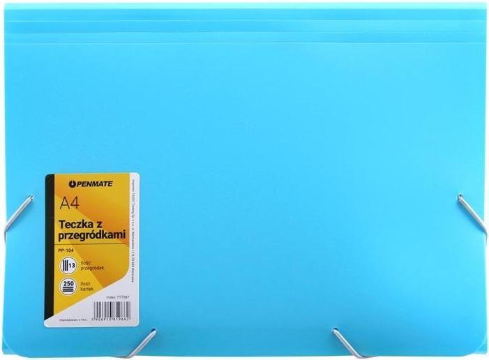 Produktbild Penmate Ordner mit Fächern A4 PP-104 blau (A4)