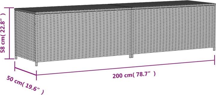 Image du produit VidaXL Gartentruhe 469L