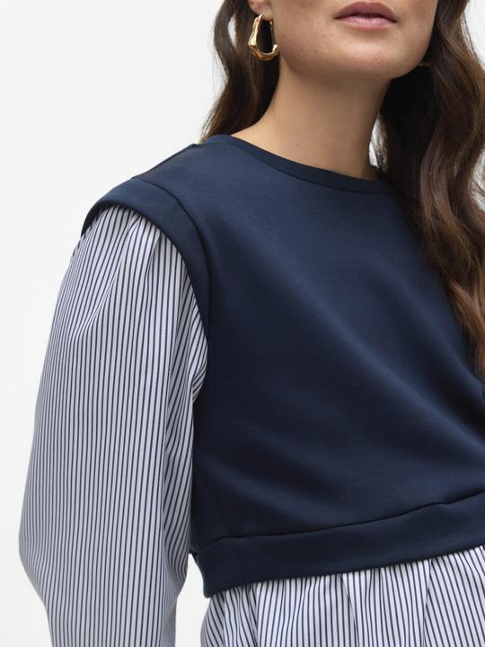 Image du produit Mamalicious Coupe normale Col rond Manches larges Top Blouse (L)