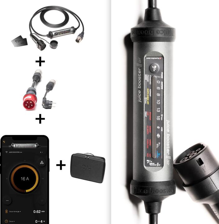 Actual product image Juice Technology Juice Booster 3 air EU Basic Set (Type 2, 11 kW, 16 A, CEE 7/7)