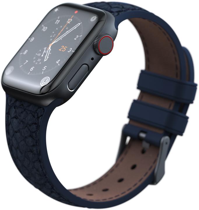 Actual product image Njord Vatn Watch Strap For (45 mm, 44 mm, Vegan Leather, Silicone, Vegan salmon leather)