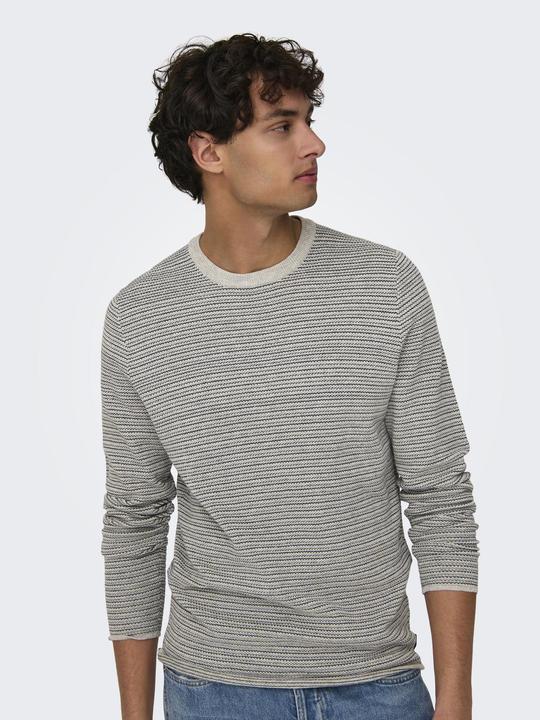 Image du produit Only & Sons Onsniguel Reg 12 Stripe Crew Knit (XXL)