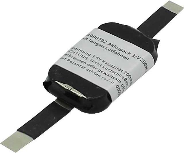 XCell NiMH 3.6V 200mAh 3/V200H 045 battery pack with long solder tabs (200 mAh, Rechargeable battery)