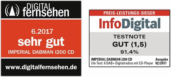 Actual product image Imperial Dabman i200 CD (Web radio, DAB+, VHF, FM, Bluetooth, Wi-Fi)