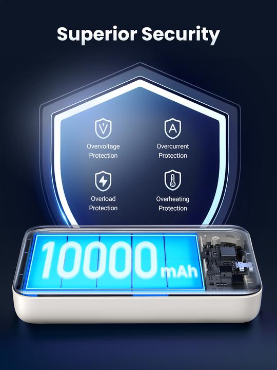 Produktbild Ugreen Mini Powerbank Wireless with MagSafe (10000 mAh, 20 W, 37 Wh)