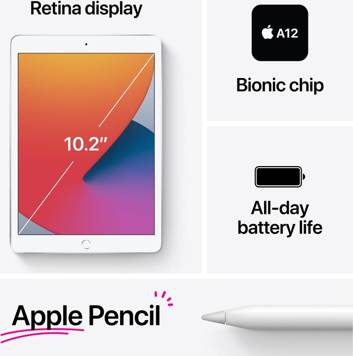 Produktbild Apple iPad 2020 (8. Gen) (4G, 10.20", 128 GB, Gold)