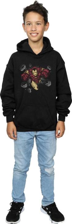 Actual product image Boys Iron Man Rocks Hoodie (140, 146)