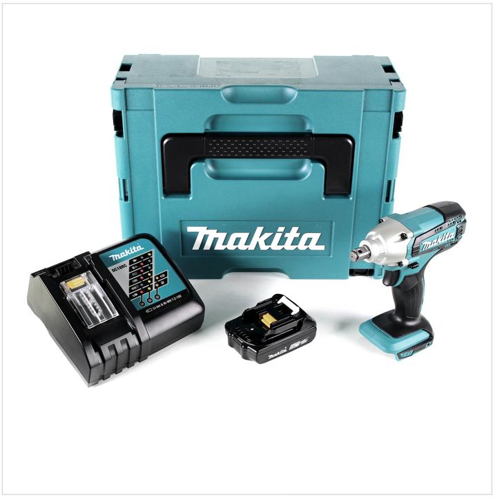 Produktbild Makita DTW 190 RA1J Akku Schlagschrauber 18 V 190 Nm 1/2" + 1x Akku 2,0 Ah + Ladegerät + Makpac (Akkubetrieb)
