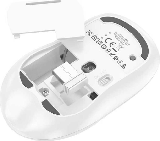 Image du produit Hoco Souris BT GM25, 1600DPI, blanche (Sans fil)