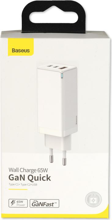 Actual product image Baseus GaN Laptop Charger (65 W)