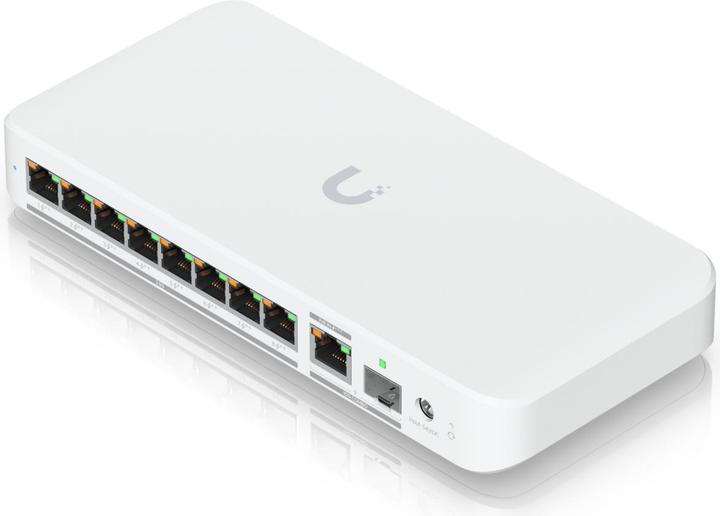 Actual product image Ubiquiti USW-Flex-2.5G-8-PoE Switch 8x2,5Gbit POE+/1x10Gbit (9 Ports)