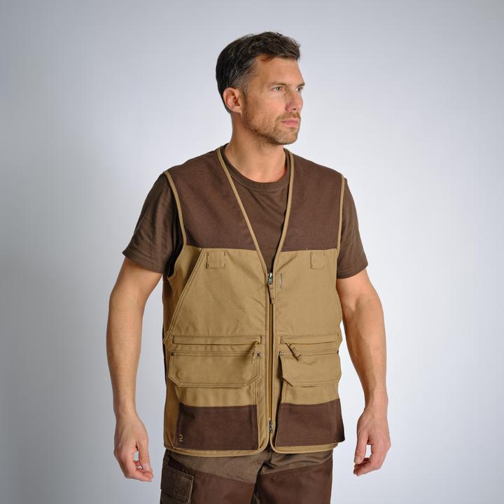Produktbild Solognac Jagdweste 500 Renfort viele Taschen braun