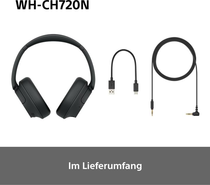 Productafbeelding Sony WH-CH720N (NC, 35 h, Draadloze, Bedraad)