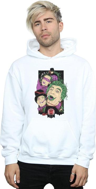 Actual product image Mens Batman TV Series Rogues Gallery Hoodie (L)