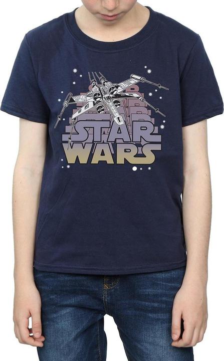 Actual product image Star Wars Boys X-Wing Starfighter T-Shirt (140, 146)