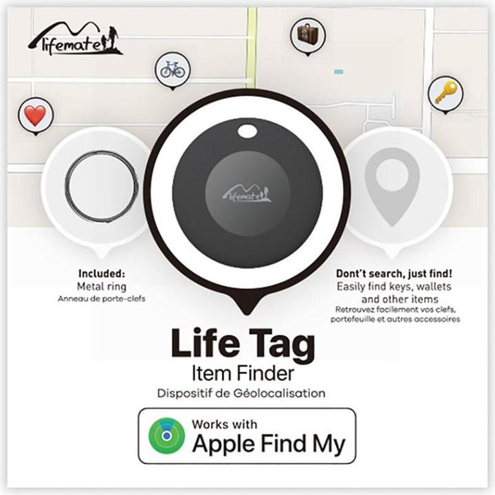 Actual product image Mili Lifemate Life Tag, item finder - Black (Apple)