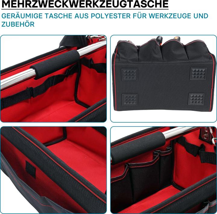 Produktbild Wiltec Werkzeugtasche Grösse XL Werkzeugbeutel Werkzeug Tasche Aufbewahrung Griff