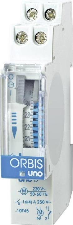 Orbis DIN rail time switch Analogue distribution time switch UNO D 230 V