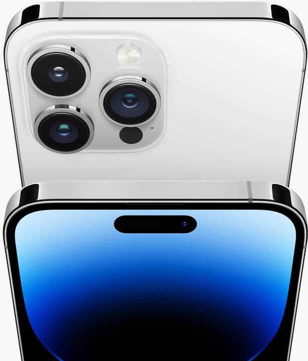 Produktbild Apple iPhone 14 Pro Max (256 GB, Silver, 6.70", SIM + eSIM, 48 Mpx, 5G)