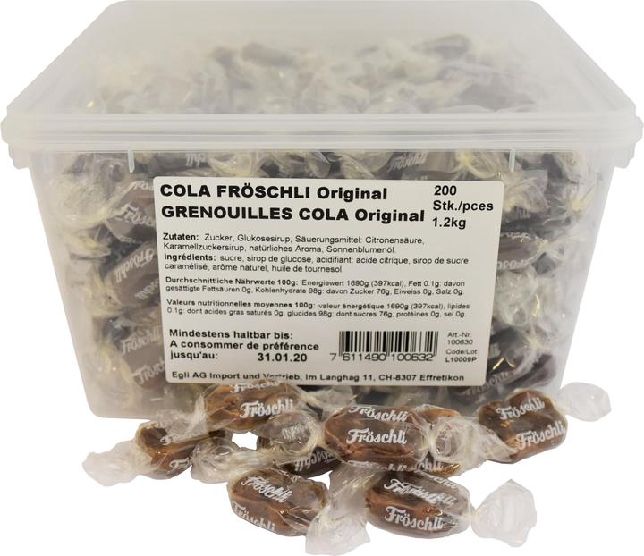 Cola-Fröschli Sweets (200 pcs., 1200 g)