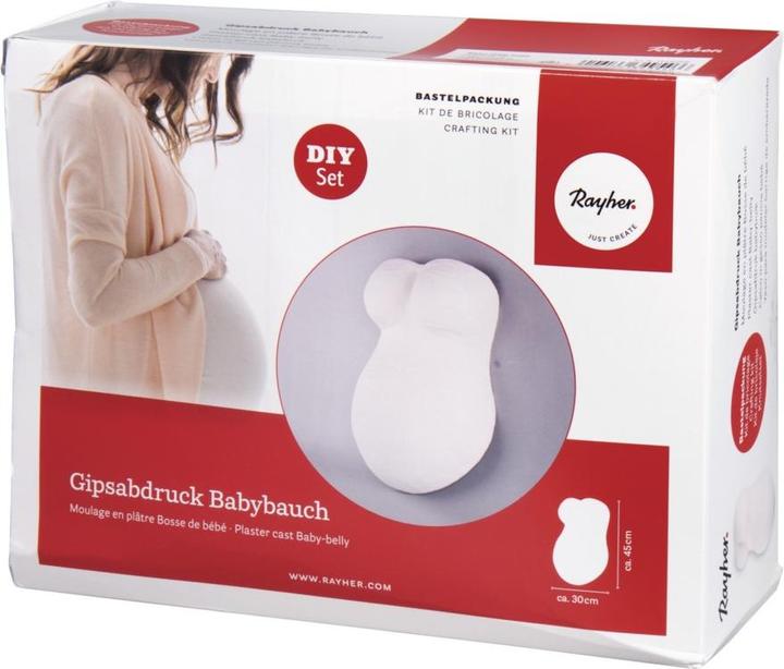 Rayher Kit de bricolage : baby bump en plâtre, 1 set
