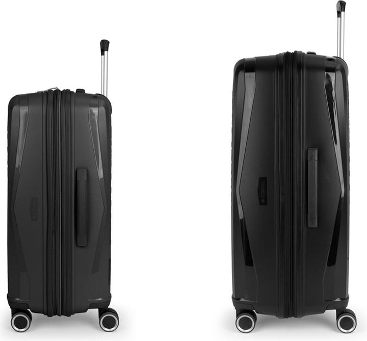 Immagine prodotto Gabol Set di valigie Queens a 4 ruote 2 pezzi con piega ad espansione (181 l, XL (da 115l))