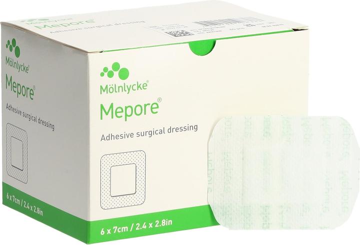 Mepore Wundverband 7x6cm Wundkissen 4x3cm steril (60 x)