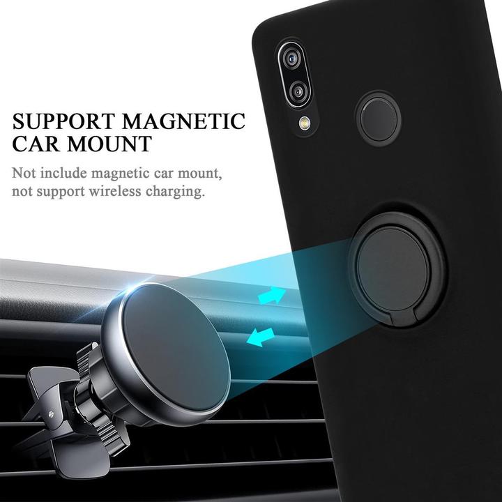 Productafbeelding Cadorabo TPU Vloeibare Ring Silicone Hoesje (Huawei Nova 3E)