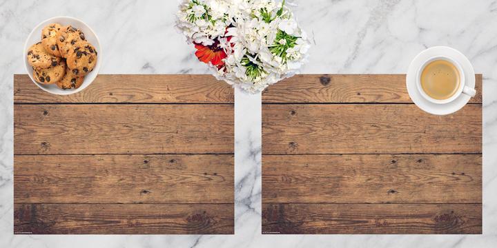 Produktbild CoverYourDesk Tischset Holzoptik braun