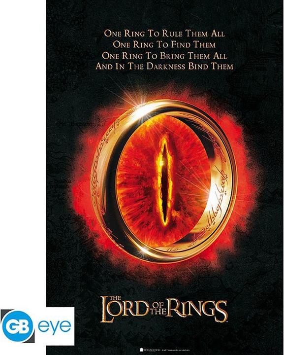 Immagine prodotto Lord of the rings Poster di One Ring (91 x 61 cm)