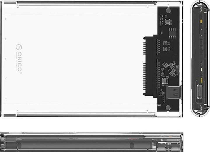Actual product image Orico Other Computer Accessory 2139C3 2.5" HDD/SSD USB-C 5Gb/s Disk Drive - Transparent (2.5")