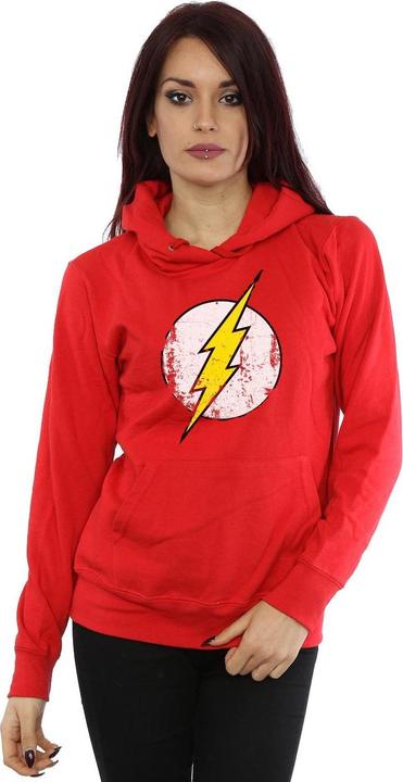 Actual product image Womens/Ladies Flash Distressed Logo Hoodie (XL)