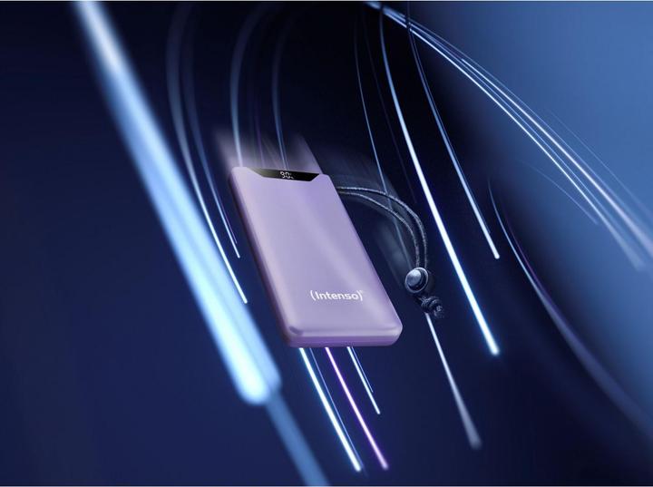 Image du produit Intenso Banque d'alimentation F10000 10000 mAh Purple (10000 mAh, 20 W, 20 Wh)