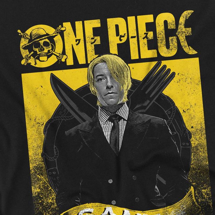 Actual product image One Piece Mens Sanji Etched T-Shirt (XXL)