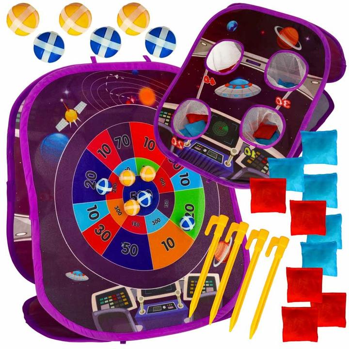 Actual product image Ikonka Velcro game double sided darts balls bags 21el.